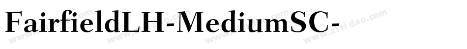 FairfieldLH-MediumSC字体转换