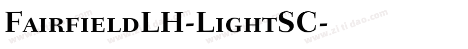 FairfieldLH-LightSC字体转换