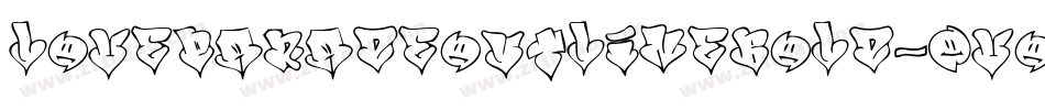 LoveParadeOutlineBold-0voP字体转换