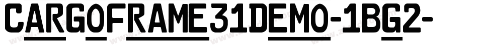 CarGoFrame31Demo-1Bg2字体转换