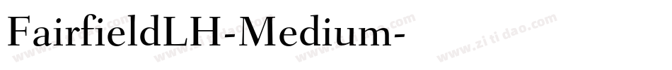 FairfieldLH-Medium字体转换