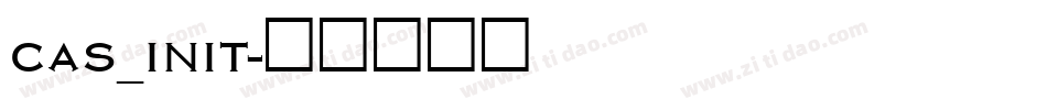 CAS_INIT字体转换