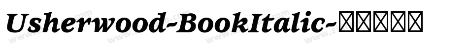 Usherwood-BookItalic字体转换