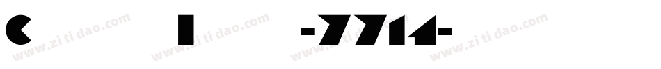 ChaingunItalic-7714字体转换