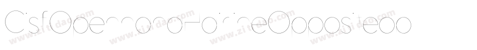 CisfOpenhandHairlineOppositeoblique-YBXO字体转换
