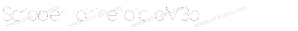 ScribblerHairlineItalic-qM3d字体转换