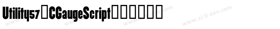 Utility57-CGaugeScript字体转换