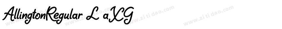 AllingtonRegular-L3aXG字体转换
