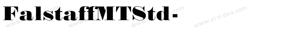 FalstaffMTStd字体转换