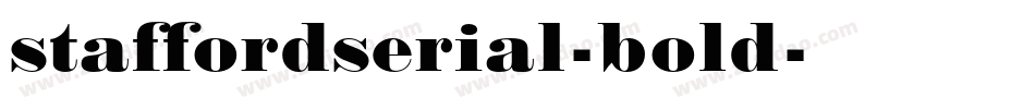 staffordserial-bold字体转换