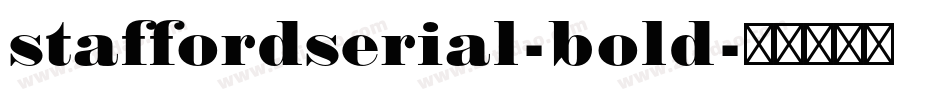 staffordserial-bold字体转换