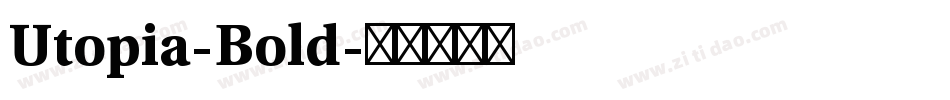 Utopia-Bold字体转换