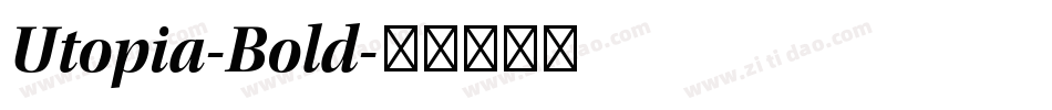 Utopia-Bold字体转换