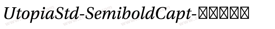 UtopiaStd-SemiboldCapt字体转换
