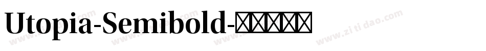Utopia-Semibold字体转换