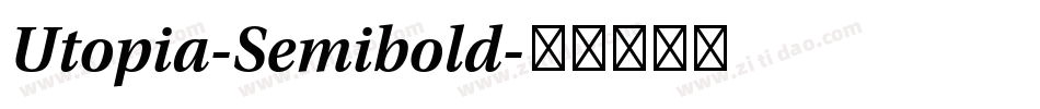 Utopia-Semibold字体转换