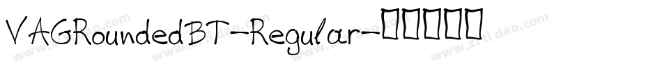 VAGRoundedBT-Regular字体转换