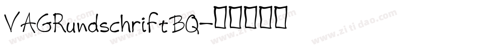 VAGRundschriftBQ字体转换