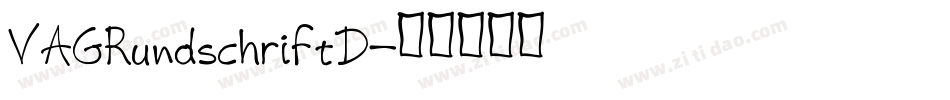 VAGRundschriftD字体转换