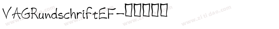 VAGRundschriftEF字体转换
