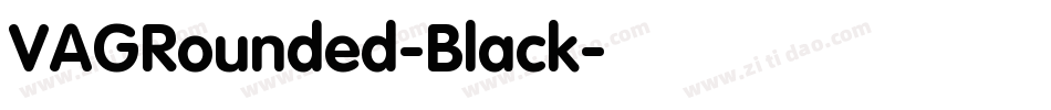 VAGRounded-Black字体转换