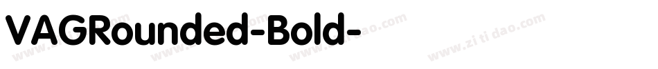 VAGRounded-Bold字体转换