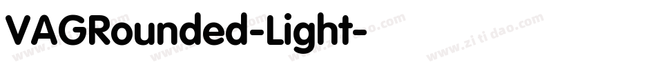 VAGRounded-Light字体转换
