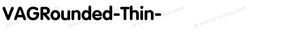 VAGRounded-Thin字体转换