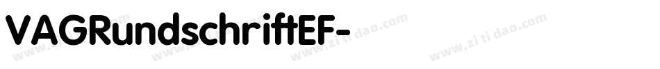 VAGRundschriftEF字体转换