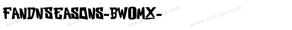 FandnSeasons-BW0Mx字体转换