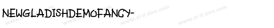 NewGLADISHdemoFancy字体转换