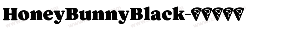 HoneyBunnyBlack字体转换