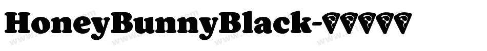 HoneyBunnyBlack字体转换