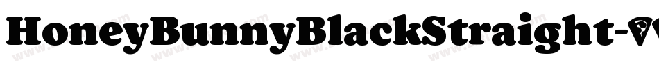 HoneyBunnyBlackStraight字体转换