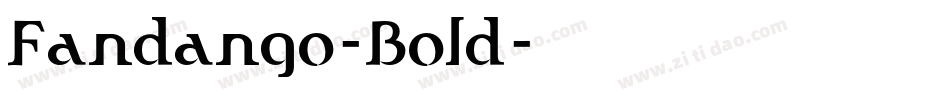 Fandango-Bold字体转换