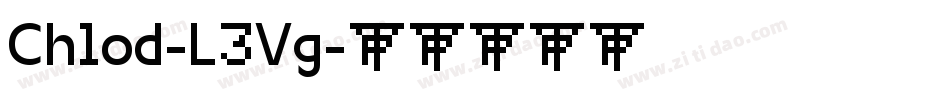 Chlod-L3Vg字体转换
