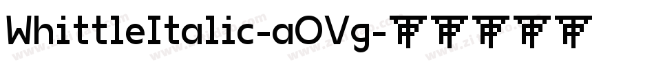 WhittleItalic-aOVg字体转换