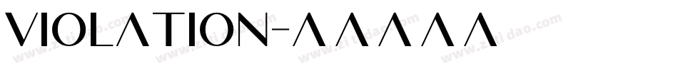 Violation字体转换