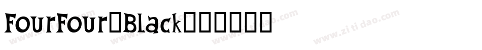 FourFour-Black字体转换