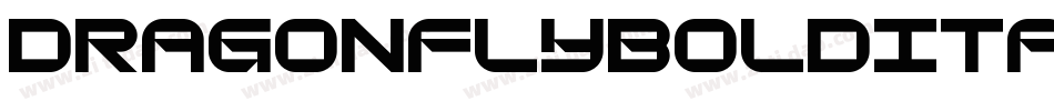 DragonFlyBoldItalic-wVM9字体转换