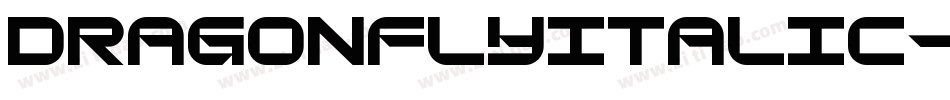 DragonFlyItalic-7eZD字体转换