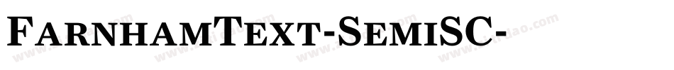FarnhamText-SemiSC字体转换