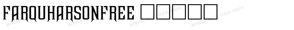 FarquharsonFree字体转换