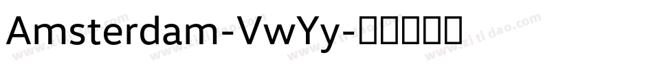 Amsterdam-VwYy字体转换