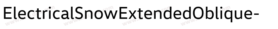 ElectricalSnowExtendedOblique-lXVw字体转换
