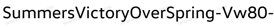SummersVictoryOverSpring-Vw80字体转换