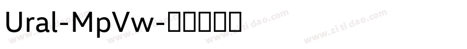 Ural-MpVw字体转换