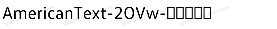AmericanText-2OVw字体转换