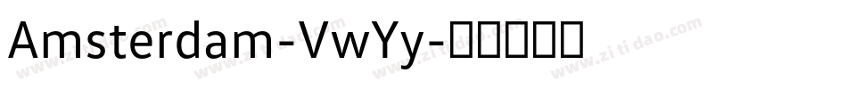 Amsterdam-VwYy字体转换