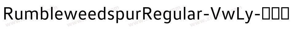 RumbleweedspurRegular-VwLy字体转换